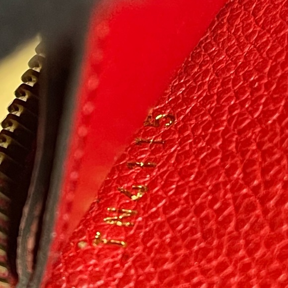 Louis Vuitton clemence empreinte red long wallet - Picture 16 of 16